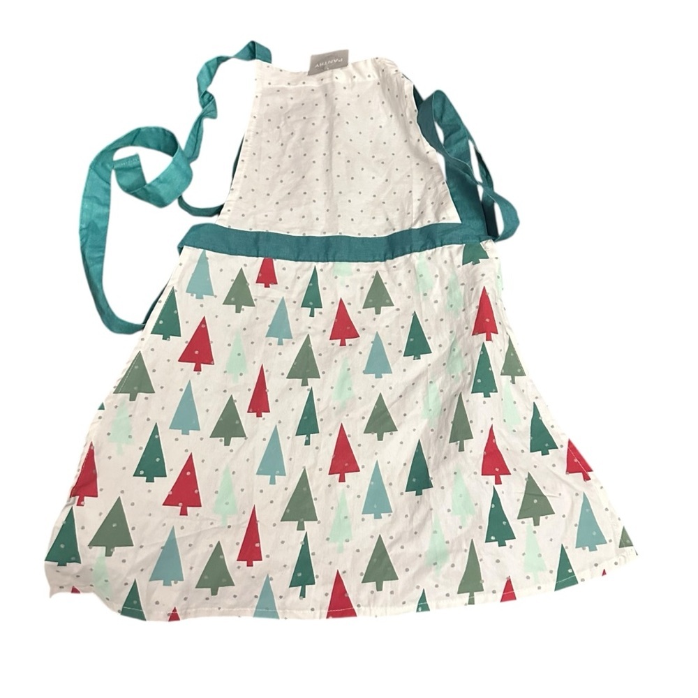 Festive Tree Print Kids Apron